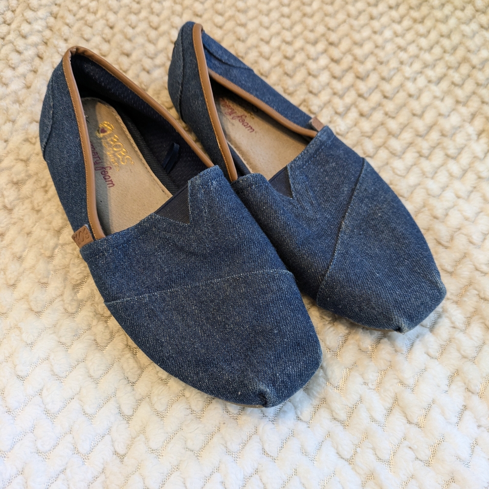 BOBS from Skechers Blue Denim Flats